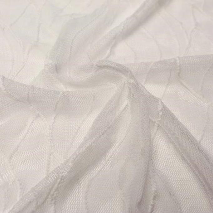 Wavy Stretch Mesh Polyester Spandex Fabric - Wave Pattern, 58/60" Width (1 Yard)