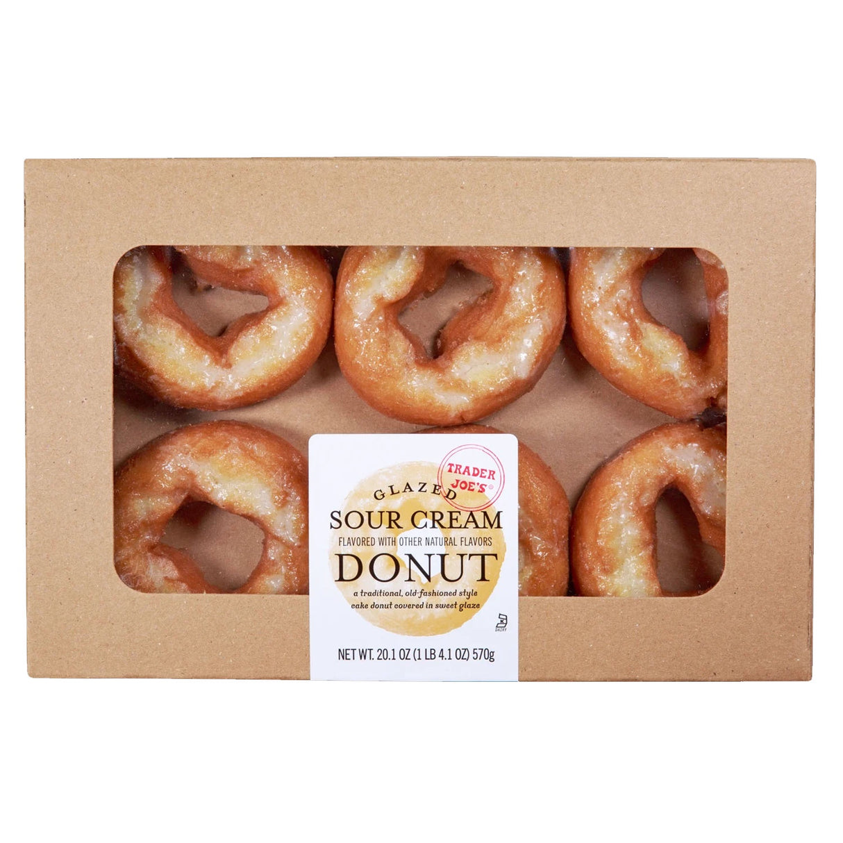 Trader Joe’s Glazed Sour Cream Donuts 20.1 Oz