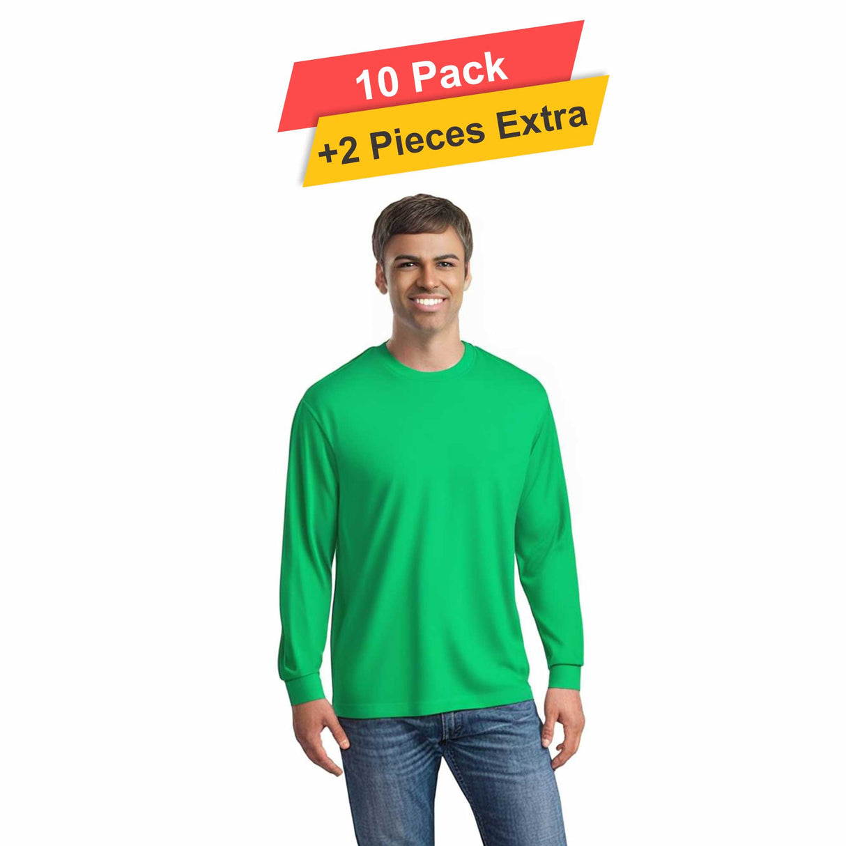 Polymesh Crew Neck - 10 Pack - 5 Oz./yd²  - 100% Polyester (Cotton Feel)
