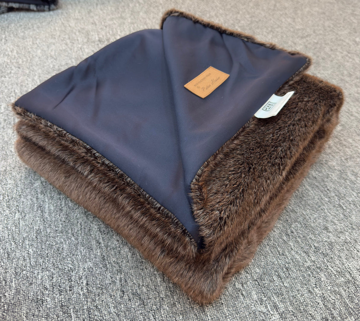 Minko 10 Faux Mink Fabric - Brown, 50" X 60" Throw (1 Piece)