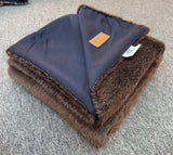 Minko 10 Faux Mink Fabric - Brown, 50" X 60" Throw (1 Piece)