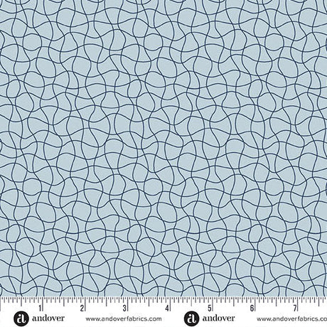 Cotton Wideback Fabric Wedgewood Drift Net Coastal Walk 108"