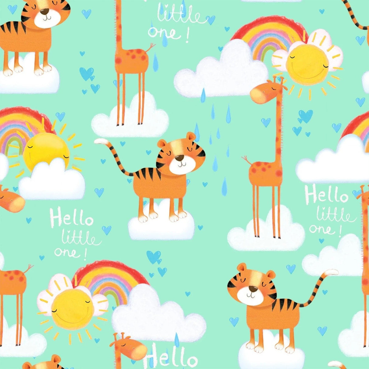 Flannel Fabric Welcome To The Jungle Multi Children's Scott Barnes