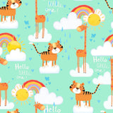 Flannel Fabric Welcome To The Jungle Multi Children's Scott Barnes