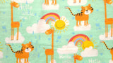 Flannel Fabric Welcome To The Jungle Multi Children's Scott Barnes