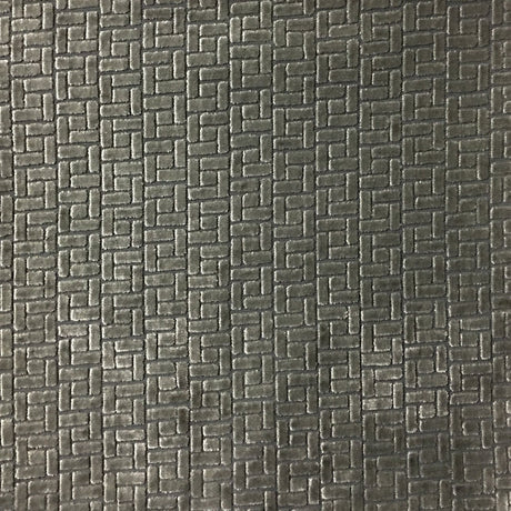 Burnout Velvet Upholstery Fabric Westfield Geometric Block Pattern by the Yard