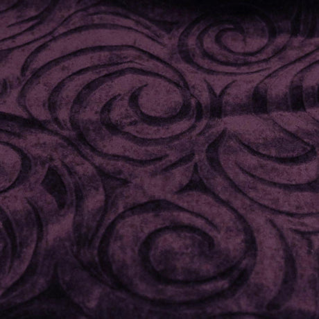 Velvet Upholstery Fabric Westwood Modern Pattern Purple