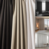 Blackout Drapery Lining Polyester Fabric - Black, 60" Width