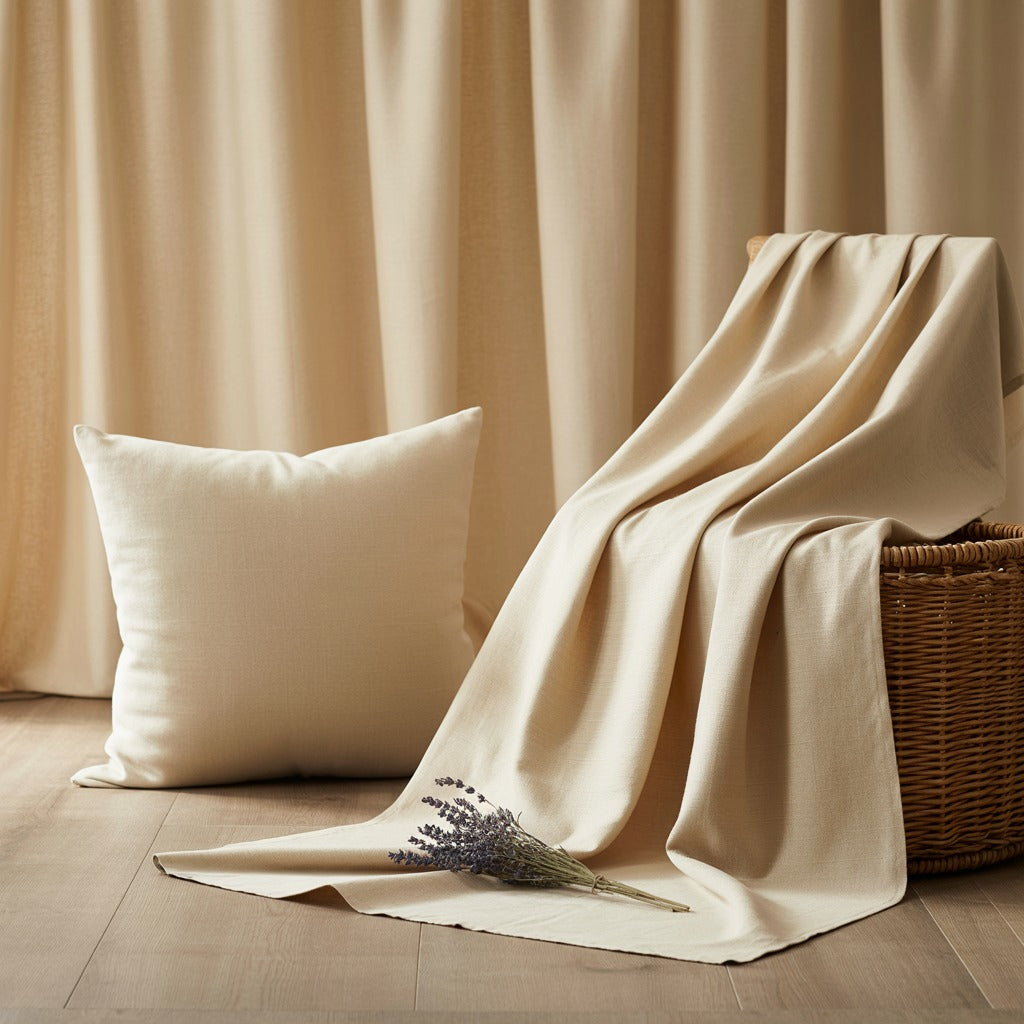 Durable 10 Oz Cotton Canvas Fabric - Natural Heavyweight Canvas, 60" Width