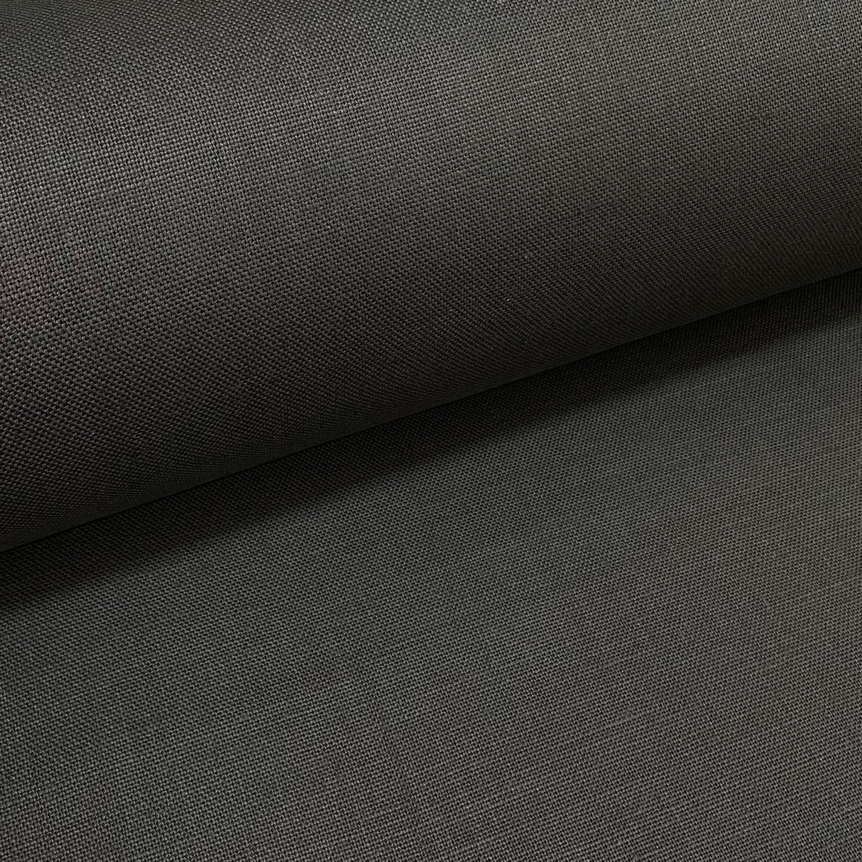 Pure Linen Upholstery Fabric Gunmetal