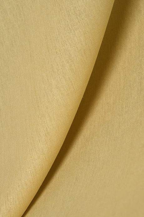 1 Yard Linen Silk Blend Fabric Wheat Color, Midweight Woven Apparel Material 54 Inches Wide