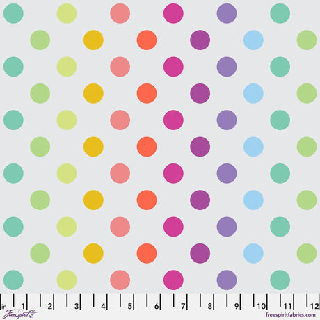 Cotton Fabric Whisper Disco Poms True Colors 43/44"