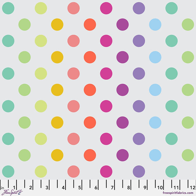 Cotton Fabric Whisper Disco Poms True Colors 43/44"