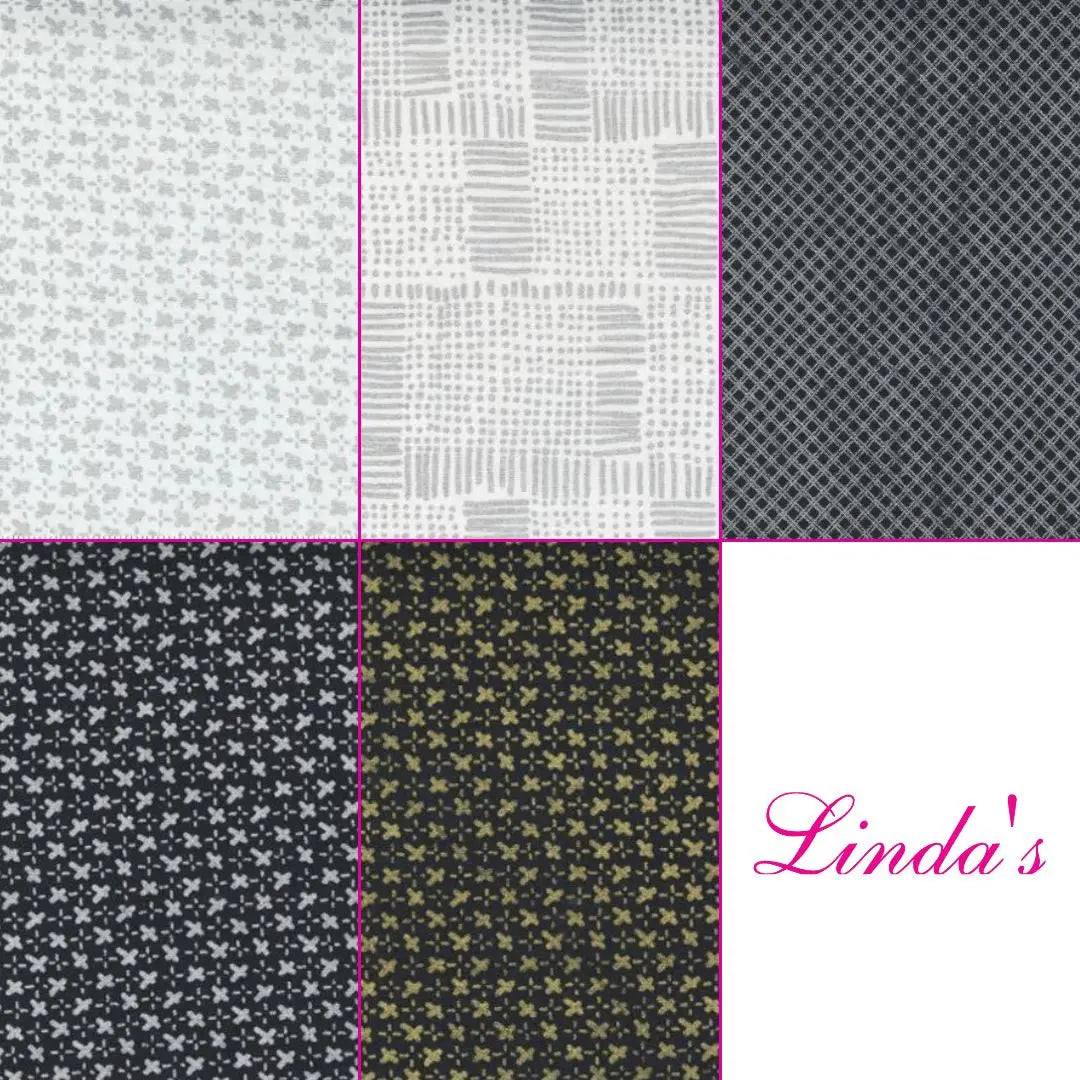 Cotton Fat Quarter Bundle Whispers Metallic Set of 10
