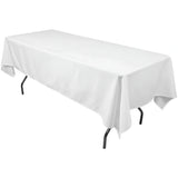 Polyester Rectangular Tablecloth Polyester Fabric - Wrinkle-Resistant, Stain-Proof, Washable, 60" X 144"