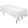 Polyester Rectangular Tablecloth Polyester Fabric - Wrinkle-Resistant, Stain-Proof, Washable, 60" X 144"