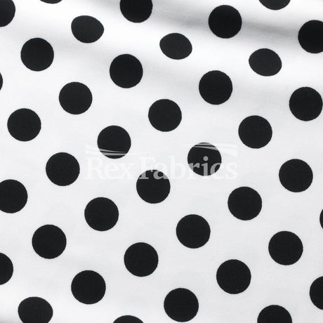 E-Z Dots Matte Nylon Spandex Fabric - Multicolor Polka Dots, 58/60" Width (1 Yard)