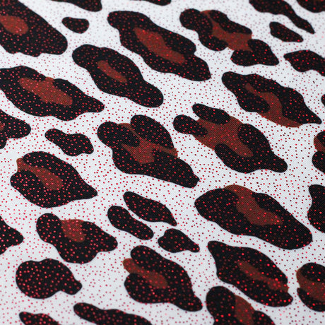 Bedrock Polyester Spandex Fabric - Multi Leopard Print, 58/60" Width (1 Yard)