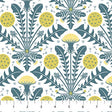 Cotton Dandelion Fabric White 44/45"