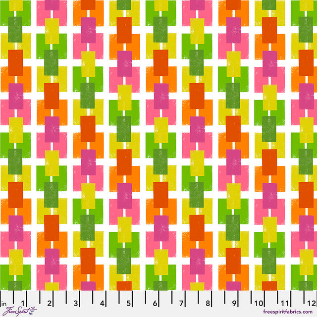 Cotton Print White Lucky Paper What the Birds Said 44/45" Fabric