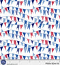 Cotton Patriotic Minis Print Fabric White 44/45"