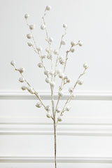 30” Mini Pomegranate Glitter Spray - White