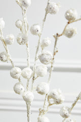 30” Mini Pomegranate Glitter Spray - White