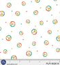 Cotton Print White Rainbow Peace Symbol Peace, Love, Pickleball 44/45" Fabric