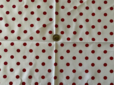 1 Yard Multi-Color Small Polka Dot Poly Cotton Fabric for Crafts Bedding Sewing Masks 60" Width
