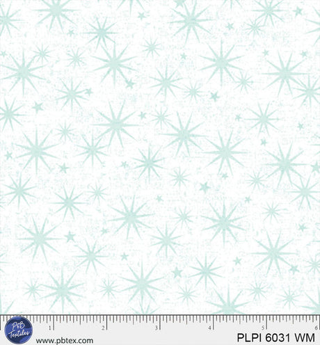 Cotton Print White Starburst Peace, Love, Pickleball Fabric
