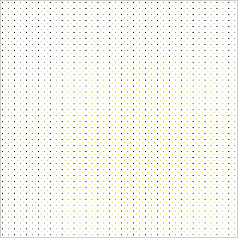 Cotton Print White Verona Dots Fabric 44/45"