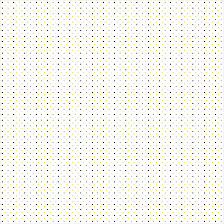 Cotton Print White Verona Dots Fabric 44/45"