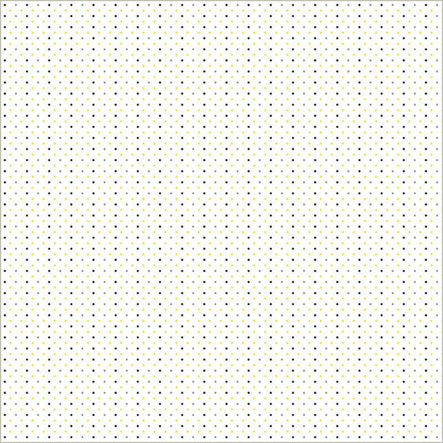 Cotton Print White Verona Dots Fabric 44/45"