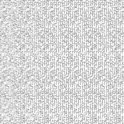 Cotton Wideback Fabric White Black Script 118/120