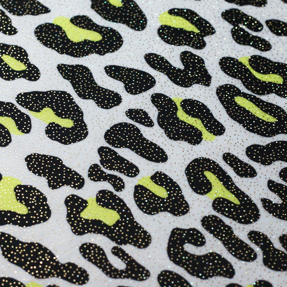 Bedrock Polyester Spandex Fabric - Multi Leopard Print, 58/60" Width (1 Yard)
