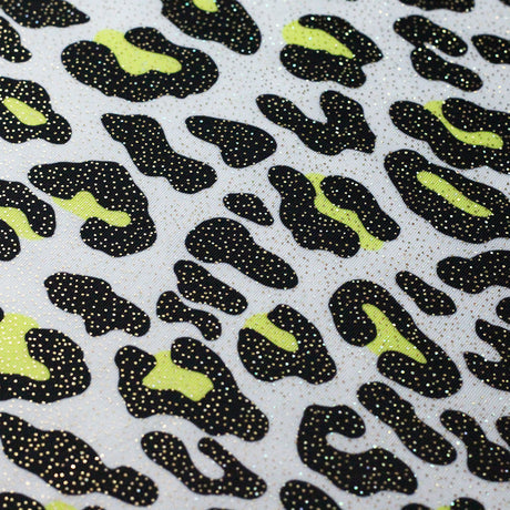 Bedrock Polyester Spandex Fabric - Multi Leopard Print, 58/60" Width (1 Yard)