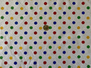 1 Yard Multi-Color Small Polka Dot Poly Cotton Fabric for Crafts Bedding Sewing Masks 60" Width