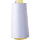 1 Pack of 6000 Yard White Spools Sewing Thread All Purpose 100% Spun Polyester Overlock Cone