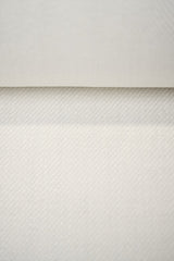 1 Yard Solid White Heavyweight Pure Linen Twill Fabric 18.5 oz Flat 54 Inches Wide