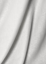 1 Yard Snow White Washed Pure Linen Fabric, Midweight Solid 58 Inches Wide for Apparel and Home Décor