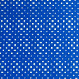 Swim Knit White Eraser Polka Dots on Royal Blue Nylon Spandex