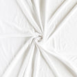 Bamboo Spandex Jersey Knit Fabric White