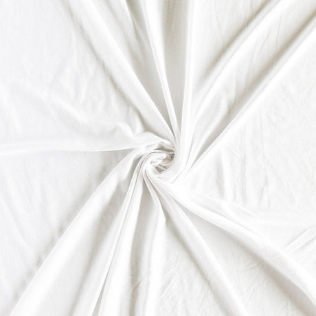 Bamboo Spandex Jersey Knit Fabric White