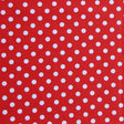 Swim Knit Nylon Spandex White Eraser Polka Dots on Ladybug