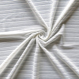 Poly Mesh White Mystic Stripe 2-Way Stretch