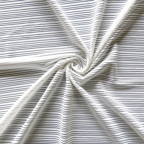 Poly Mesh White Mystic Stripe 2-Way Stretch