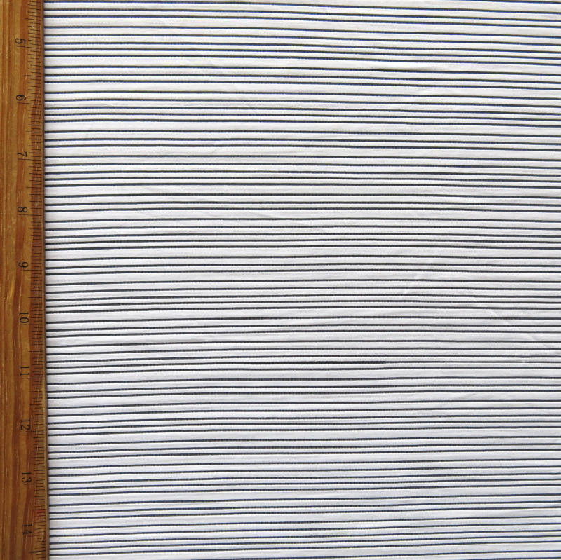 Poly Mesh White Mystic Stripe 2-Way Stretch