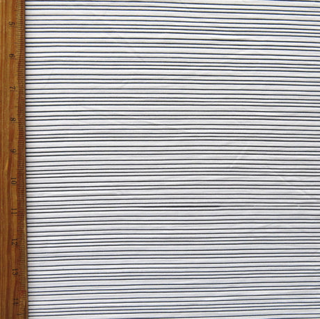 Poly Mesh White Mystic Stripe 2-Way Stretch