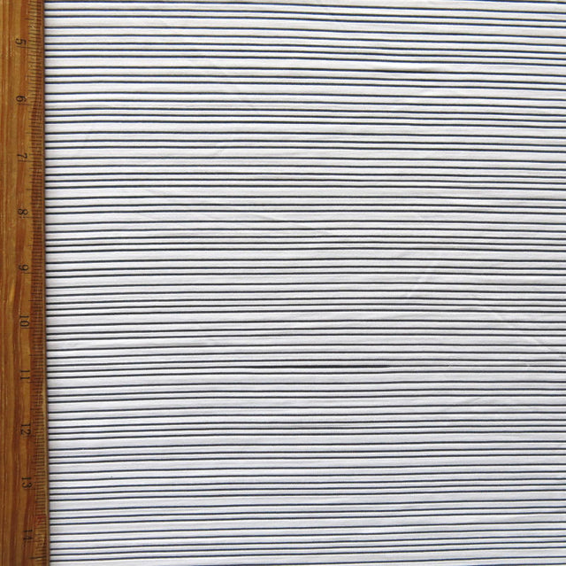 Poly Mesh White Mystic Stripe 2-Way Stretch