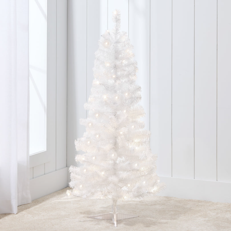 Pre-lit Colorful Mini Spruce Christmas Tree w/ LED Lights - 4ft